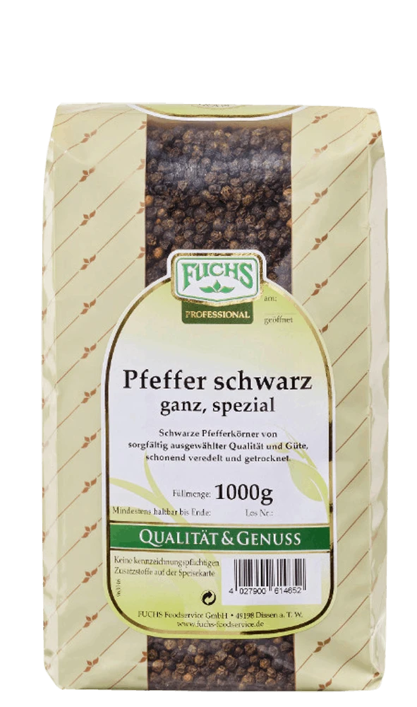 Fuchs Pfeffer Schwarz Ganz (1kg) 3 Fuchs Pfeffer Schwarz Ganz (1kg)