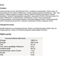 A-One Fertiggericht Chicken, Beef Und Duck Flavour, Nudelsuppe, 10x Huhn, Rind, Ente, Je 85g, 30 Pack -Küchen Verkauf 23f97f42483a82be76ec453281aec6caf246ef75 fertiggericht a one chicken beef und duck flavour