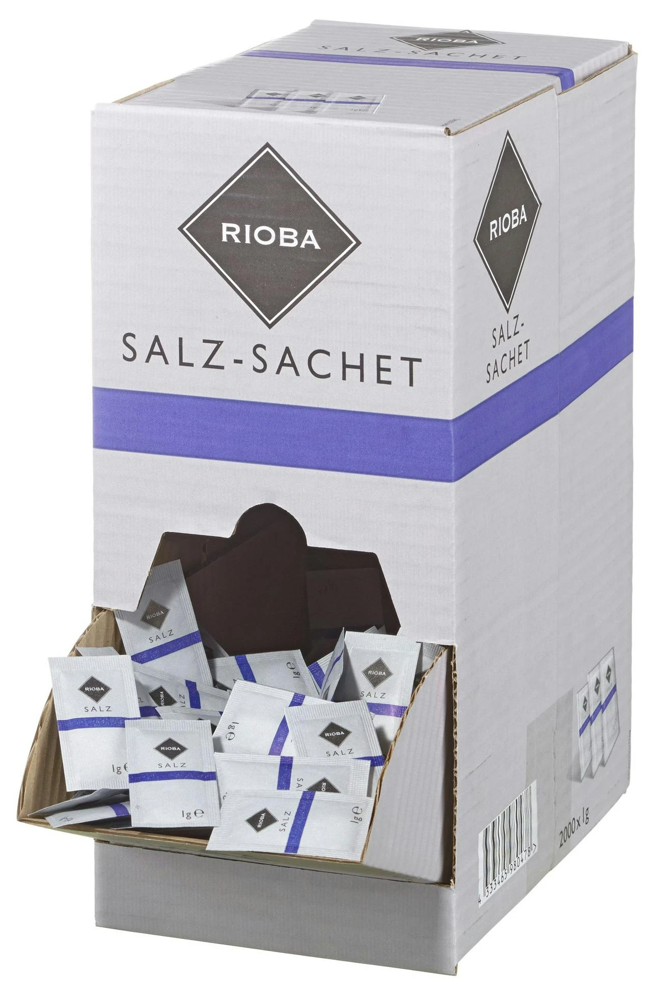 Rioba Salz Sachet 2000 Portionen X 1g (2kg) 3 Rioba Salz Sachet 2000 Portionen X 1g (2kg)