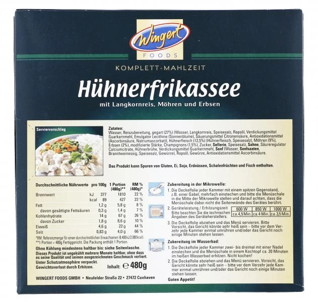 Wingert Foods Hühnerfrikassee 4 Wingert Foods Hühnerfrikassee – Bild 2