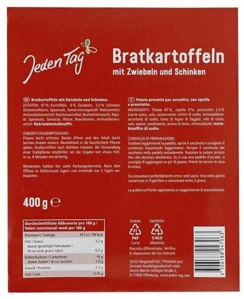 Jeden Tag Bratkartoffeln Mit Schinken & Zwiebeln 4 Jeden Tag Bratkartoffeln Mit Schinken & Zwiebeln – Bild 2