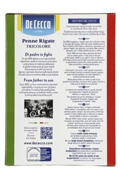 De Cecco Penne Rigate No. 41 Tricolore 9 De Cecco Penne Rigate No. 41 Tricolore -Küchen Verkauf 4502114337 8001250145413 03.jpg