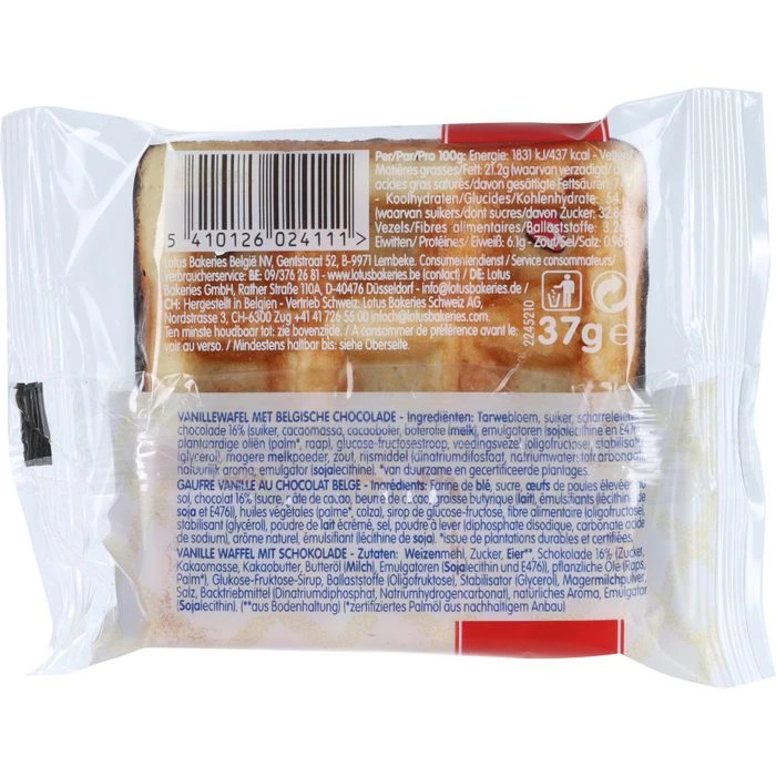 Lotus Waffeln Suzy Vanille Mit Schokolade, Je 37g, 40 Stück 6 Lotus Waffeln Suzy Vanille Mit Schokolade, Je 37g, 40 Stück – Bild 4