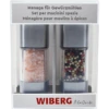WIBERG Menage Mit Salz- Und Pfeffermühle Menage Aus Rostfreiem Edelstahl Und ABS Kunststoff (205 G)