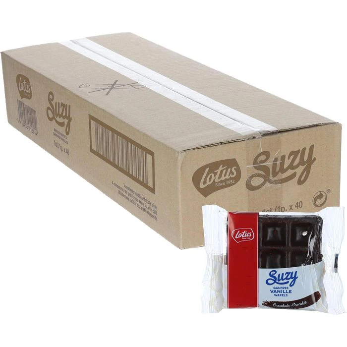 Lotus Waffeln Suzy Vanille Mit Schokolade, Je 37g, 40 Stück 3 Lotus Waffeln Suzy Vanille Mit Schokolade, Je 37g, 40 Stück