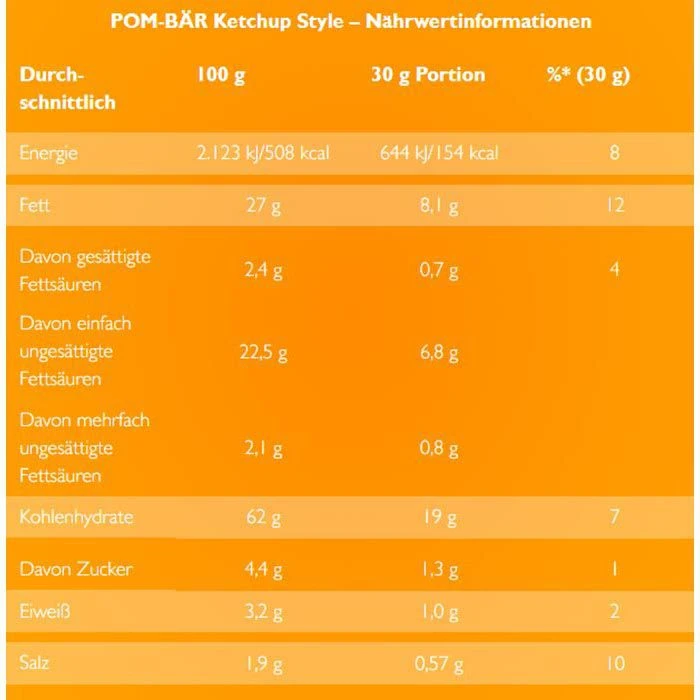 POM-BÄR Chips Ketchup Style, Kartoffelsnack, 75g 6 POM-BÄR Chips Ketchup Style, Kartoffelsnack, 75g – Bild 4
