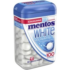 Mentos Kaugummis Always White Peppermint, 100 Dragees -Küchen Verkauf c271dc3f2cf33ded49b4d0372f90124a45356d20 kaugummis mentos always white peppermint