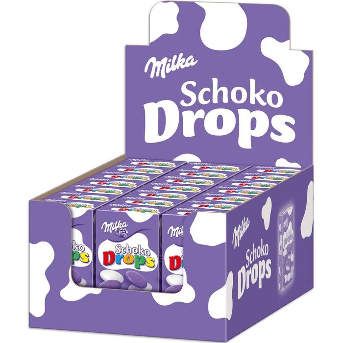 Milka Schokobonbons Schoko Drops, Mit Zarter Milka Alpenmilch, Je 42g, 21 Pack 3 Milka Schokobonbons Schoko Drops, Mit Zarter Milka Alpenmilch, Je 42g, 21 Pack