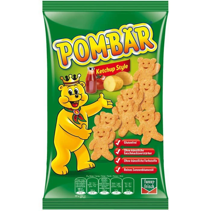 POM-BÄR Chips Ketchup Style, Kartoffelsnack, 75g 3 POM-BÄR Chips Ketchup Style, Kartoffelsnack, 75g
